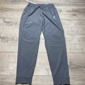 Umbro Track Pants Mens M Grey Zipper Pockets Cuffs Soccer Athletic Training